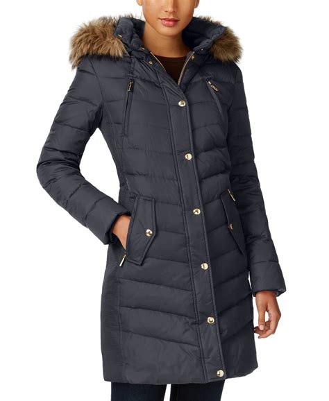 michael kors down long coat for women|michael kors ladies jackets.